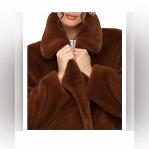 Avec Les Filles Rich Brown Teddy Jacket